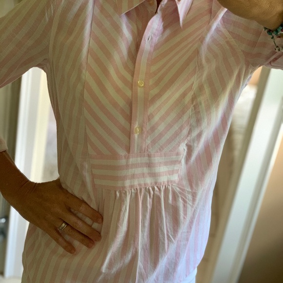 NWT-Vineyard vines pink/white striped cotton tunic - Picture 10 of 10